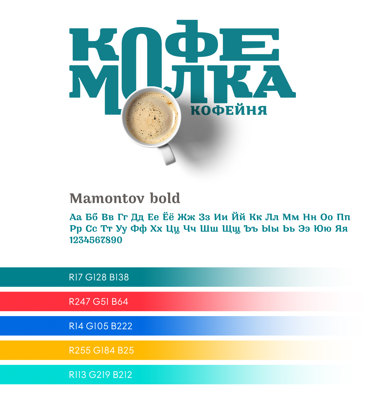 Kofemolka cafe branding